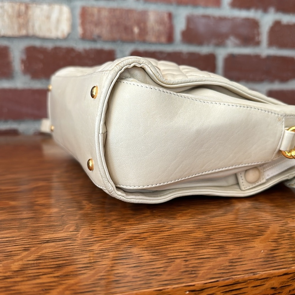 Bally Crossbody Quilted Bag Vintage White - Picture 9 of 16